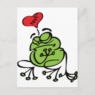 Cute Broken Heart, Anti alla hjärtans dag dagen Fr Helg Vykort