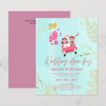 Cute Bröllop för enhetsbudgetinbjudningar