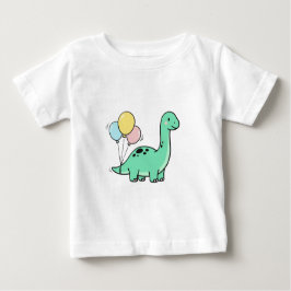 Cute Bronto Holding Balloons for Kids Birthday 🎈 T Shirt