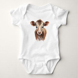 Cute Brown Baby Cow Calf T Shirt