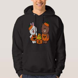 Cute Brown Bear Cony Bunny Rabbit Anka Pumpkin Hoodie