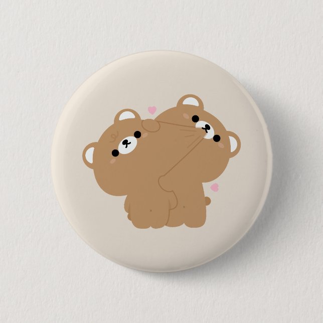 Cute Brown Bear-par Knapp (Framsida)