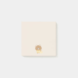 Cute Brown Bear Post-it Block