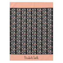 Cute Brown, Black and White Bold Squares Mönster