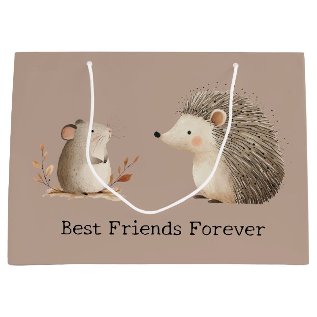 Cute Brown Cream Hedgehog Mouse Best Friends (Framsidan)