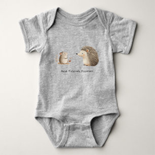 Cute Brown Cream Hedgehog Mouse Best Friends T Shirt