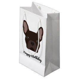 Cute Brown Fransk Bulldog Birthday