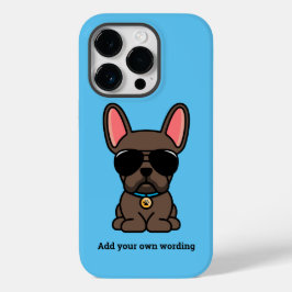 Cute Brown Fransk Bulldog Fodral-Mate iphone case