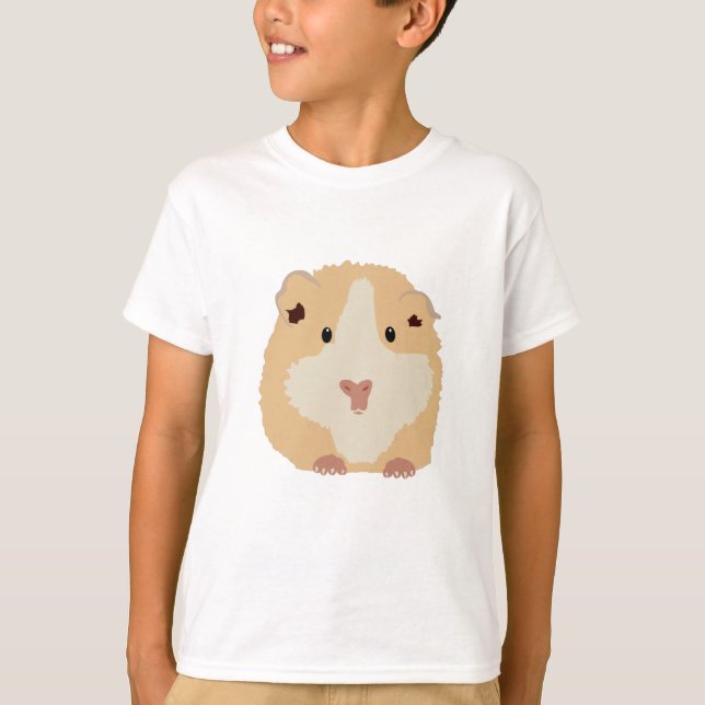 Cute Brown Funny Hamster T Shirt (Framsida)