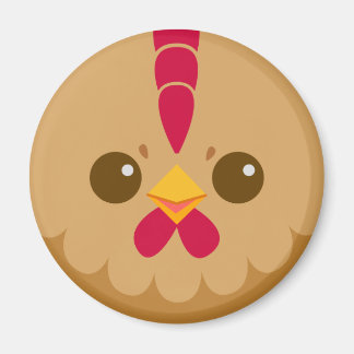 Cute Brown Hen/Chicken Magnet