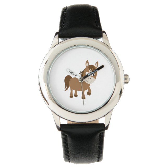 Cute Brown Horse Armbandsur (Framsida)