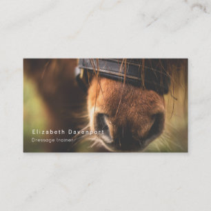 Cute Brown Horse Nose Visitkort