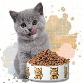 Cute Brown Kitten Cartoon Modern Personalized Cat