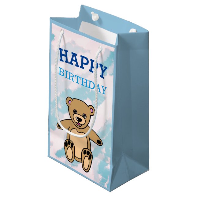Cute Brown Nalle Birthday (Framsidan Vinklad)