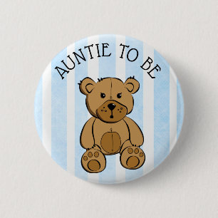 Cute Brown Nalle Moster som ska vara Button Knapp