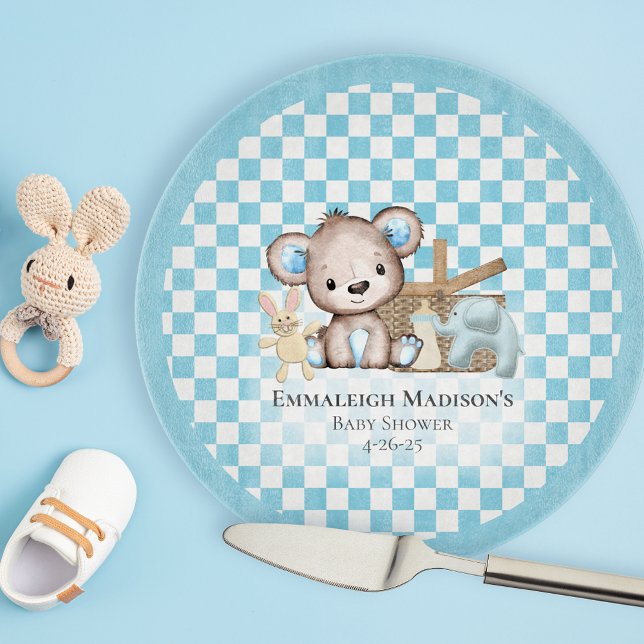 Cute Brown Nalle Picnic Baby Shower (Skapare uppladdad)