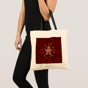 Cute Brown-Pepparkaksgubben jul Tygkasse