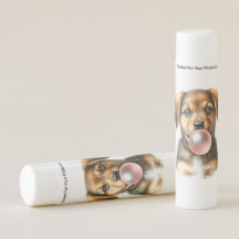 Cute Brown Puppy-Hund Bubble Gum