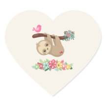 Cute Brown Sloth Hanging upp och ned