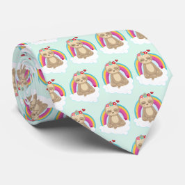 Cute Brown Sloth, Mediton on a Cloud Mönster Slips