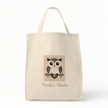 Cute Brown uggla personlig bibliotek bok