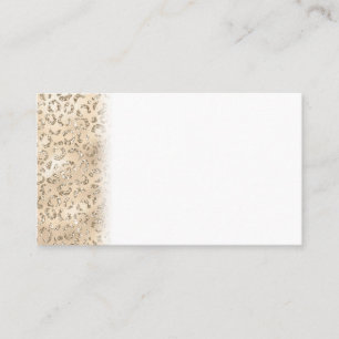 Cute brun Cheetah Leopard Skin Skriv ut Mönster Visitkort
