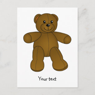 Cute-brun nalle vykort