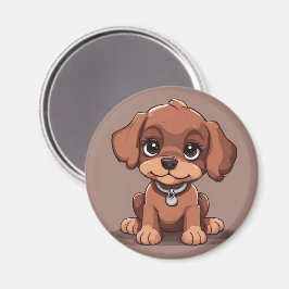 Cute-brun valp magnet