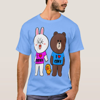 Cute brunbjörnkaninkanin anka vi kärlek eac t shirt