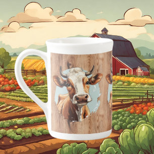 Cute brunko älskare Land Benporslin Mugg