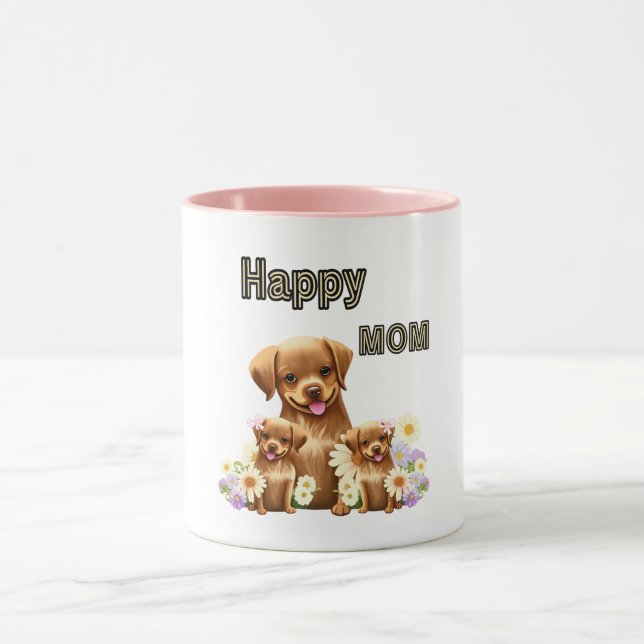 Cute-brunt hundar mugg (Center)