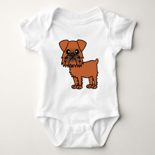 Cute Brussels Griffon Tecknad T Shirt