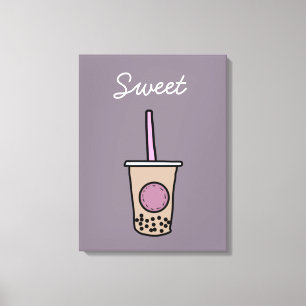 Cute bubbelte canvastryck
