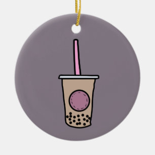 Cute bubbelte julgransprydnad keramik