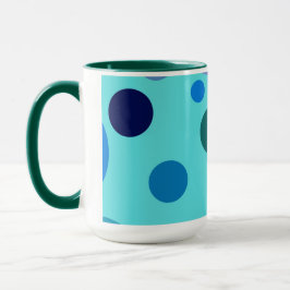 Cute Bubble design with Customizable Name Initial Mugg