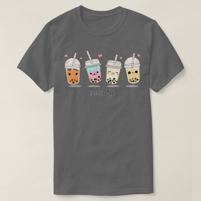 Cute Bubble Tea 7 T Shirt (Design framsida)