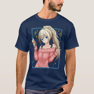 Cute Bubble Tea Anime Girl Kawaii Japanese Premium T Shirt