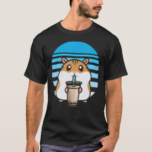 Cute Bubble Tea Hamster Boba Tea Fanatic Hamster T Shirt