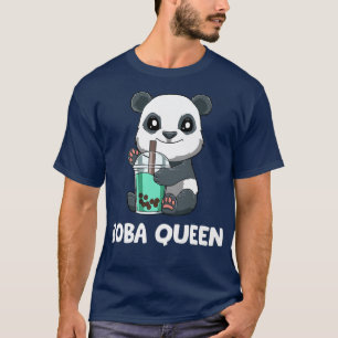 Cute Bubble Tea Panda Boba Queen 765 T Shirt