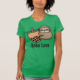 Cute Bubble Tea & Sloth T Shirt