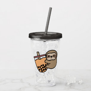 Cute Bubble Tea & Sloth Take Away Mugg