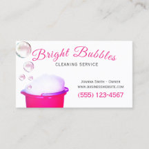 Cute Bubbles Bucket Städning Houseclezation Servic