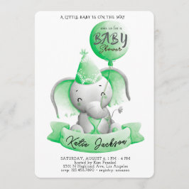 Cute Budget Baby Shower Inbjudningar