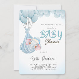 Cute Budget Baby Shower Inbjudningar