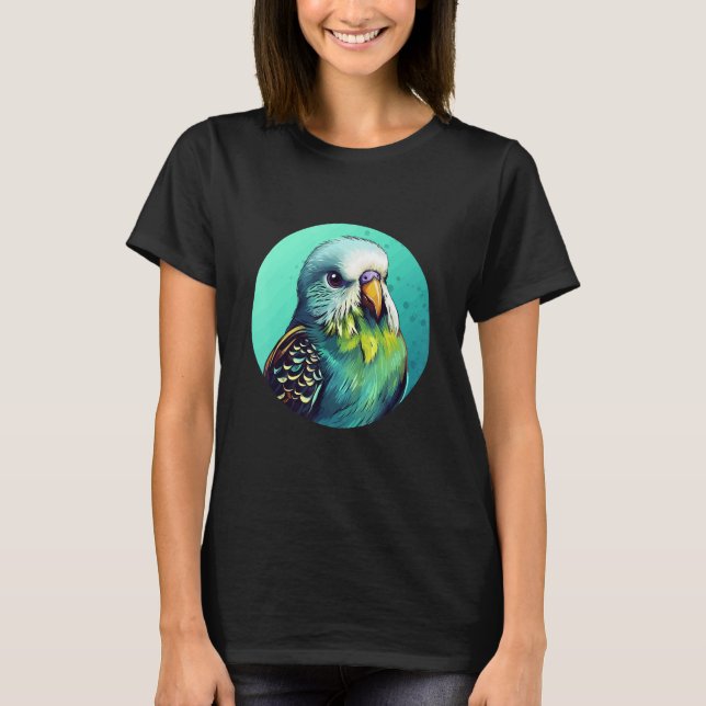 Cute Budgie Bird Parakeet Birds Bird Breeder 2 T Shirt (Framsida)