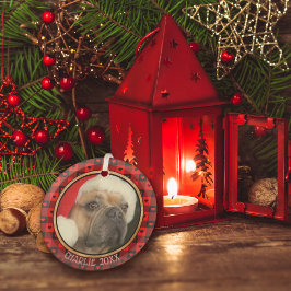 Cute Buffalo Play Hearts Anpassningsbar Hund Pet-j Julgransdekoration