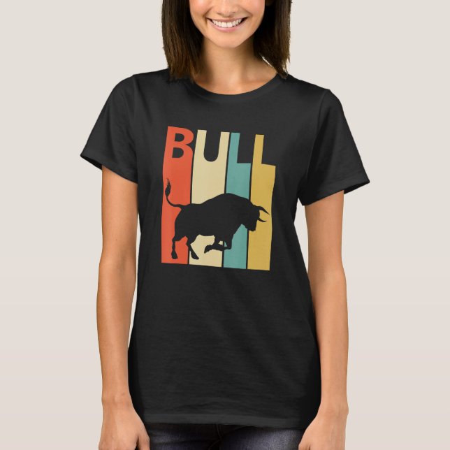 Cute Bull Animal T Shirt (Framsida)