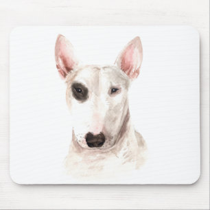 Cute Bull Terrier Puppy Hund älskare Musmatta