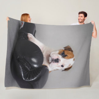 Cute Bulldog Boxer English Bulldog Älskare Gift Fleecefilt