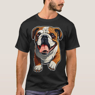 Cute Bulldog Hundar Funny English Bulldog T Shirt